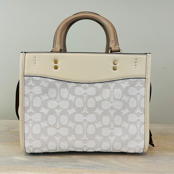 Coach Signature Jacquard Rogue 25 in Chalk/Ivory, NWT! - Picture 5 of 16